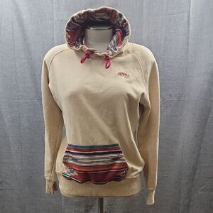 Hooey Ladies Rope Like A Girl Laramie Cream Hoodie Pullover Sweatshirt SZ M